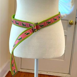 Preppy pink and green belt
